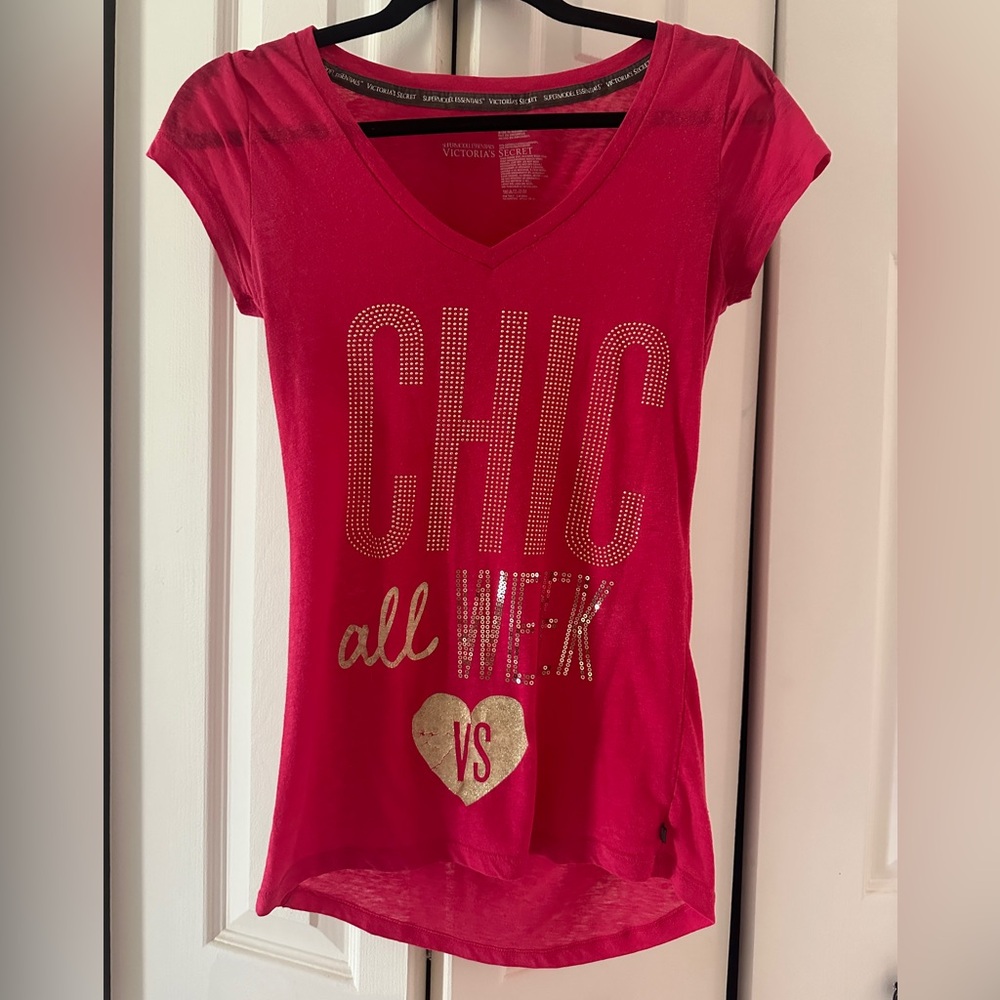 Victoria’s Secret Pink Studded T-Shirt Women’s XS